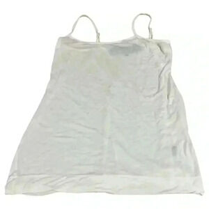 Leyendecker Women's White Basic Tank Top Camisole Size S